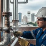 Manutenção de Tubulação de gás