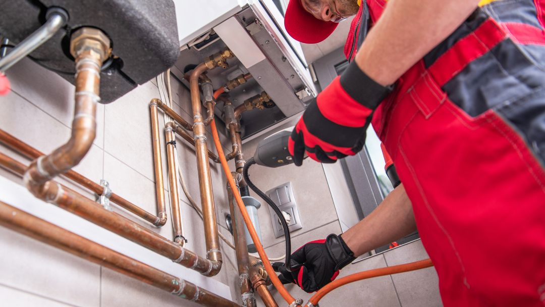 Tubulação de gás aparente ou embutida